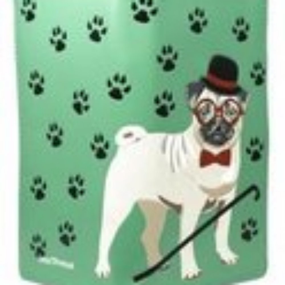 New  Shagwear large pug life Vegan wallet Mint NWT